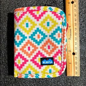 Kavu Wallet in Colorful Southwest Style Print, Canvas NWOT